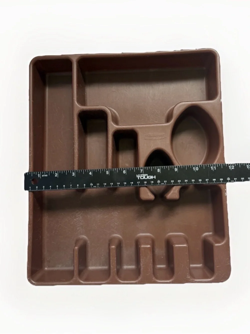 Vtg Rubbermaid Brown Silverware Drawer Organizer Tray 2922 Flatware Utensil 70s